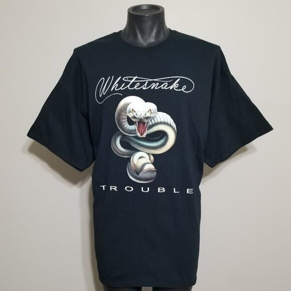 Whitesnake Trouble T Shirt 2XL Mens Rock Music Concert Tour Album Band Photo Tee - Picture 6 of 9